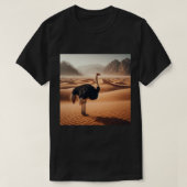 Graceful Stride - struisvogelelegantie T-shirt (Design voorkant)