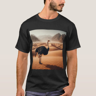 Graceful Stride - struisvogelelegantie T-shirt