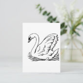 Graceful Swan Briefkaart (Staand voorkant)