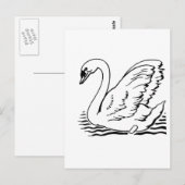 Graceful Swan Briefkaart (Voorkant / Achterkant)