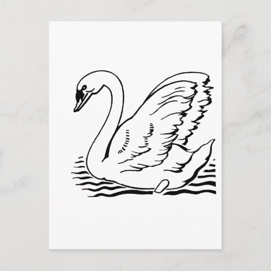 Graceful Swan Briefkaart (Voorkant)