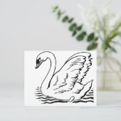 Graceful Swan Briefkaart (Staand voorkant)