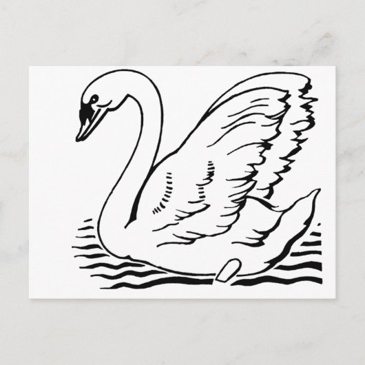 Graceful Swan Briefkaart (Voorkant)