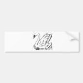 Graceful Swan Bumpersticker (Voorkant)