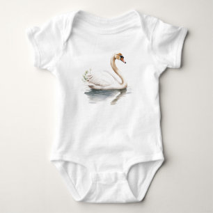 Graceful Swan Glijdend op de vijver Romper
