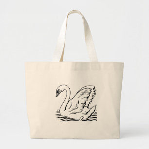 Graceful Swan Grote Tote Bag