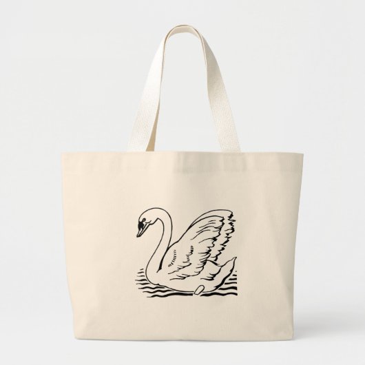 Graceful Swan Grote Tote Bag (Voorkant)