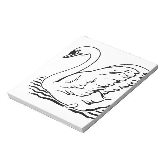 Graceful Swan Notitieblok (Linkerzijde)