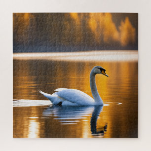 Graceful Swan op een meer Legpuzzel