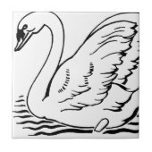 Graceful Swan Tegeltje (Voorkant)