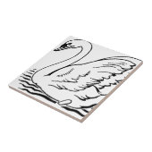 Graceful Swan Tegeltje (Zijkant)