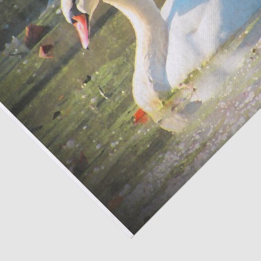 Graceful Swan Tissuepapier (Detail)