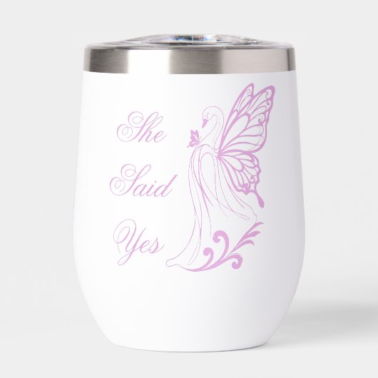 Graceful swan with butterfly wings (Voorkant)