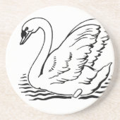 Graceful Swan Zandsteen Onderzetter (Voorkant)