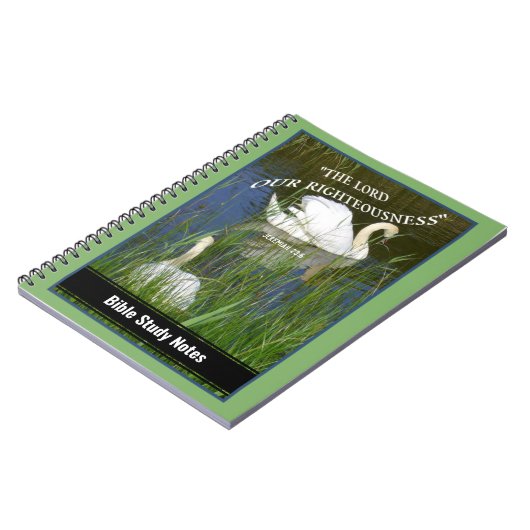 Graceful Swans Bible Study Notes Notitieboek (Linkerzijde)