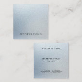 Graceful Texture look Glam Modern Luxury Plain Vierkante Visitekaartje (Voorkant / Achterkant)