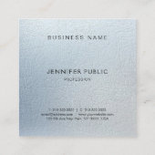 Graceful Texture look Glam Modern Luxury Plain Vierkante Visitekaartje (Achterkant)