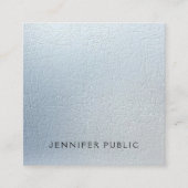 Graceful Texture look Glam Modern Luxury Plain Vierkante Visitekaartje (Voorkant)