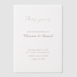 Graceful Translucent Wedding Invitation Cover Vellum Uitnodigingen