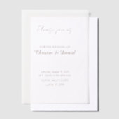 Graceful Translucent Wedding Invitation Cover Vellum Uitnodigingen (Offset)