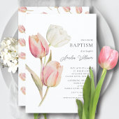 Graceful Tulpen Doop Kaart