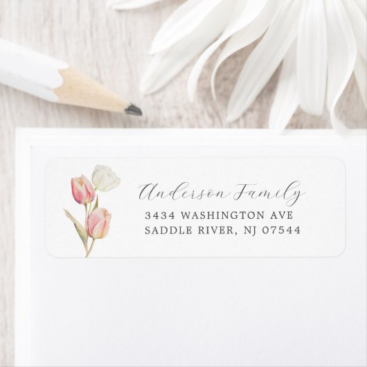 Graceful Tulpen retouradres label (Insitu)
