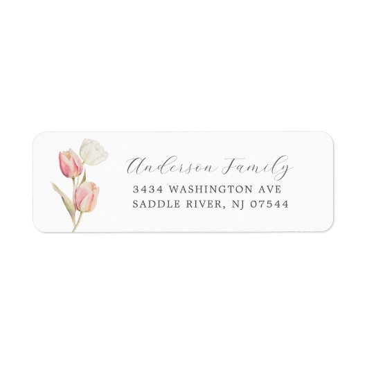Graceful Tulpen retouradres label (Voorkant)