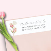 Graceful Tulpen retouradres label