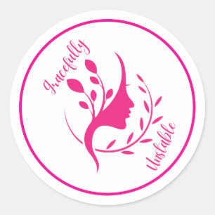 Graceful Unstable - Grappige en esthetische Sticke Ronde Sticker