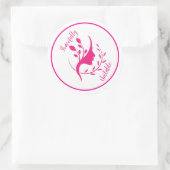 Graceful Unstable - Grappige en esthetische Sticke Ronde Sticker (Tas)