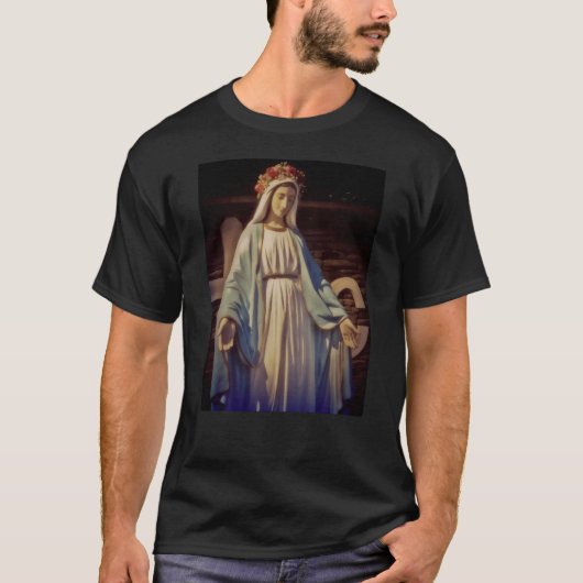 Graceful Virgin Mary Statue outside the Knights of T-shirt (Voorkant)