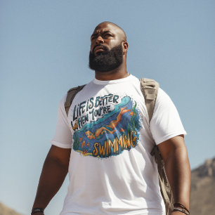 Graceful Water Dance beter als je zwemt T-shirt