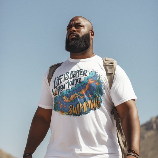 Graceful Water Dance beter als je zwemt T-shirt