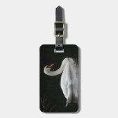 Graceful White Swan Custom Bagagelabel (Voorkant verticaal)