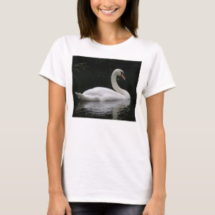 Graceful White Swan Dames T Shirt