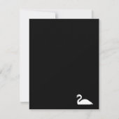 Graceful  White Swan Invitation Invite Party Kaart (Voorkant)
