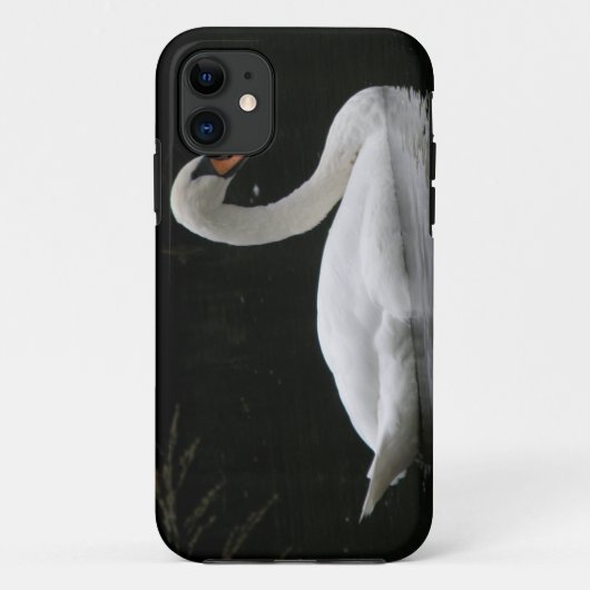 Graceful White Swan iPhone Case (Achterkant)