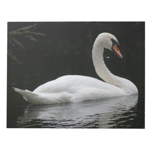 Graceful White Swan-laptop Notitieblok (Voorkant)