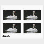 Graceful White Swan Stickers (Vel)