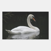 Graceful White Swan Stickers (Voorkant)