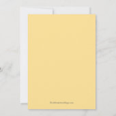 Graceful Yellow Poppy Floral Engagement Party Kaart (Achterkant)