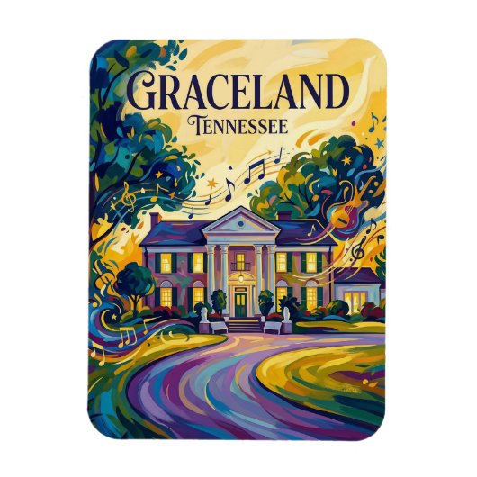 Graceland Tennessee Magneet (Verticaal)