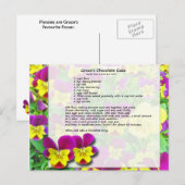 Grace's Chocolate Cake Postcard Briefkaart (Voorkant / Achterkant)