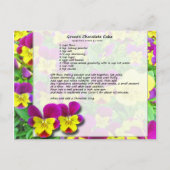 Grace's Chocolate Cake Postcard Briefkaart (Voorkant)