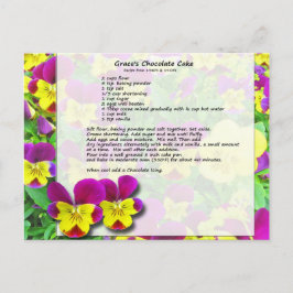 Grace's Chocolate Cake Postcard Briefkaart