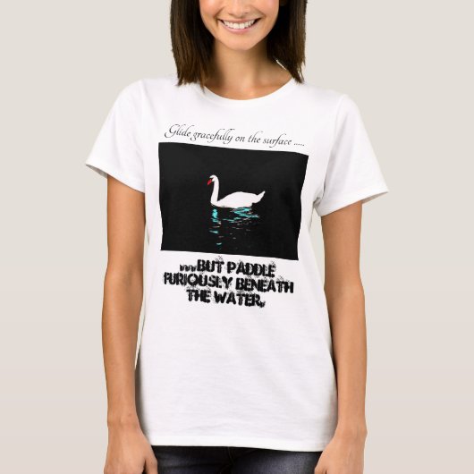 Grâcevolle Zwaan T-shirt (Voorkant)