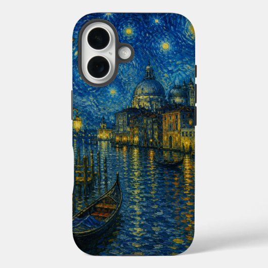 Gracht van Venetië 's Nachts Case-Mate iPhone Case (Achterkant)