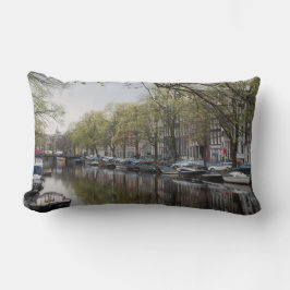 Grachten in Amsterdam, Holland Kussen