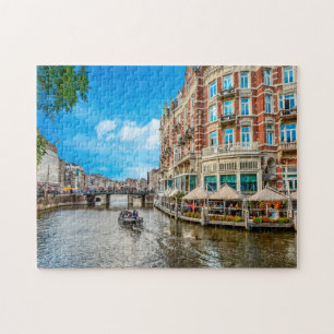Grachten van Amsterdam. Legpuzzel