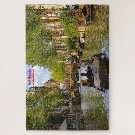 Grachten van Amsterdam. Legpuzzel (Verticaal)